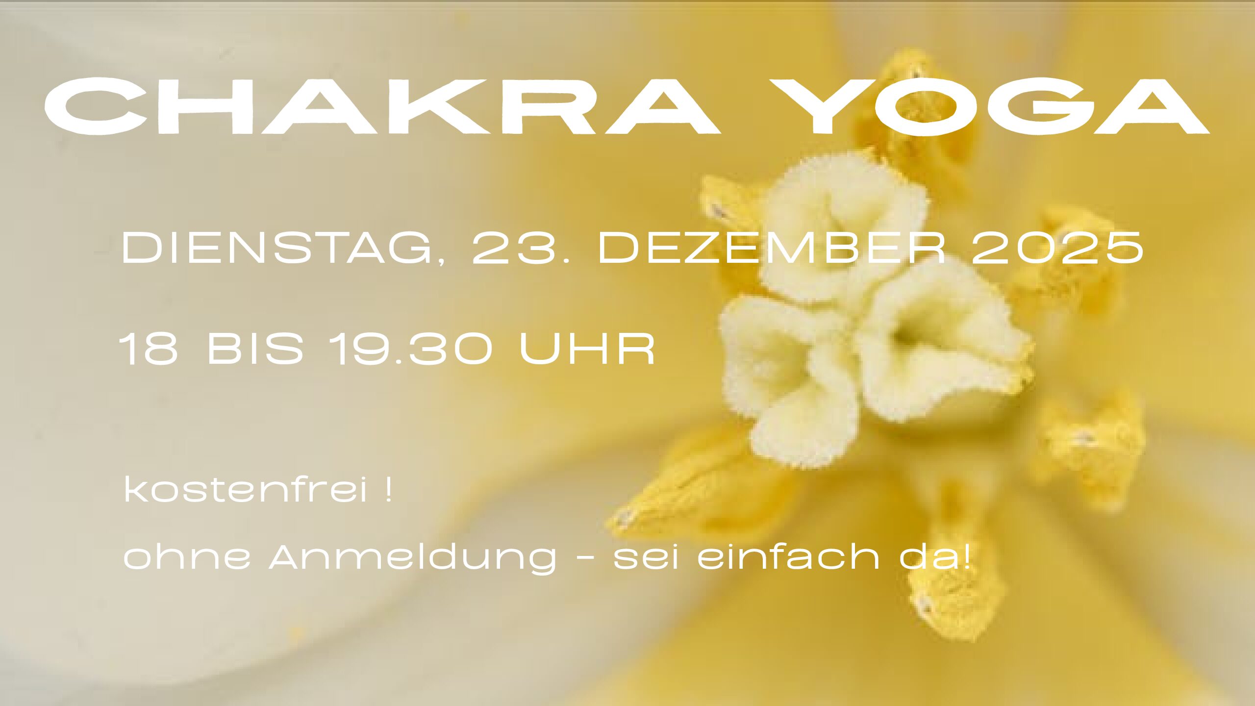 Chakra-Yoga | 18 – 19.30 Uhr
